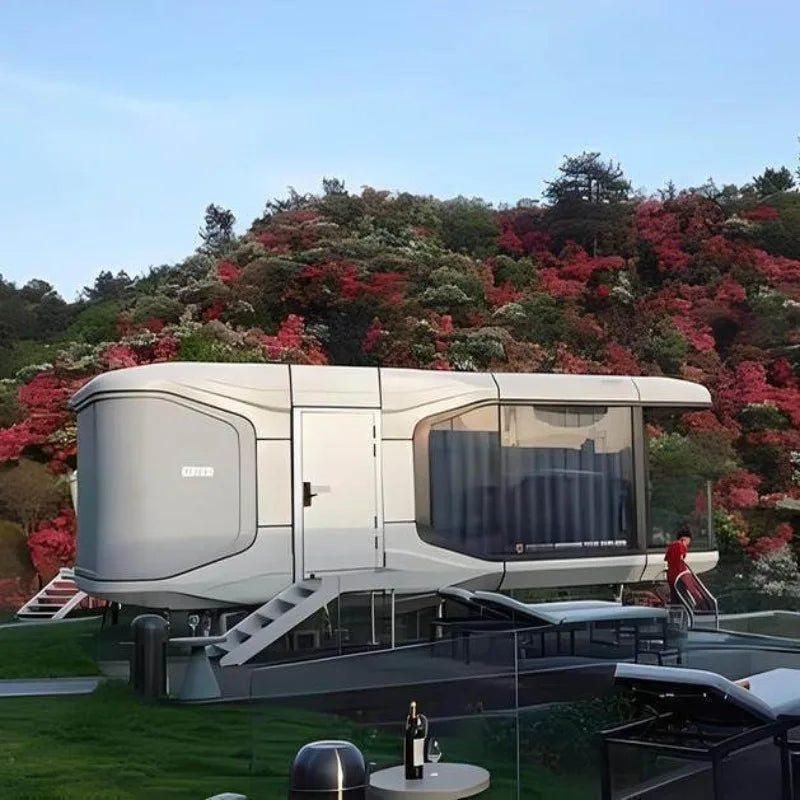 Mobile Expandable Container House 20ft Foldable Prefab Tiny Home Portable Modular Office Quick Assembly