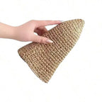 1pc Women's Bucket Hat, Hollow Woven Bucket Hat, Fashionable Bucket Cap, Casual For Spring/Autumn Outings, Travel, Beach,
