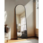 Arched Mirror Full Length, Standing Mirror Full Body, Large Floor with Stand for Wall Entryway Door Bedroom Bathroom Living Roo