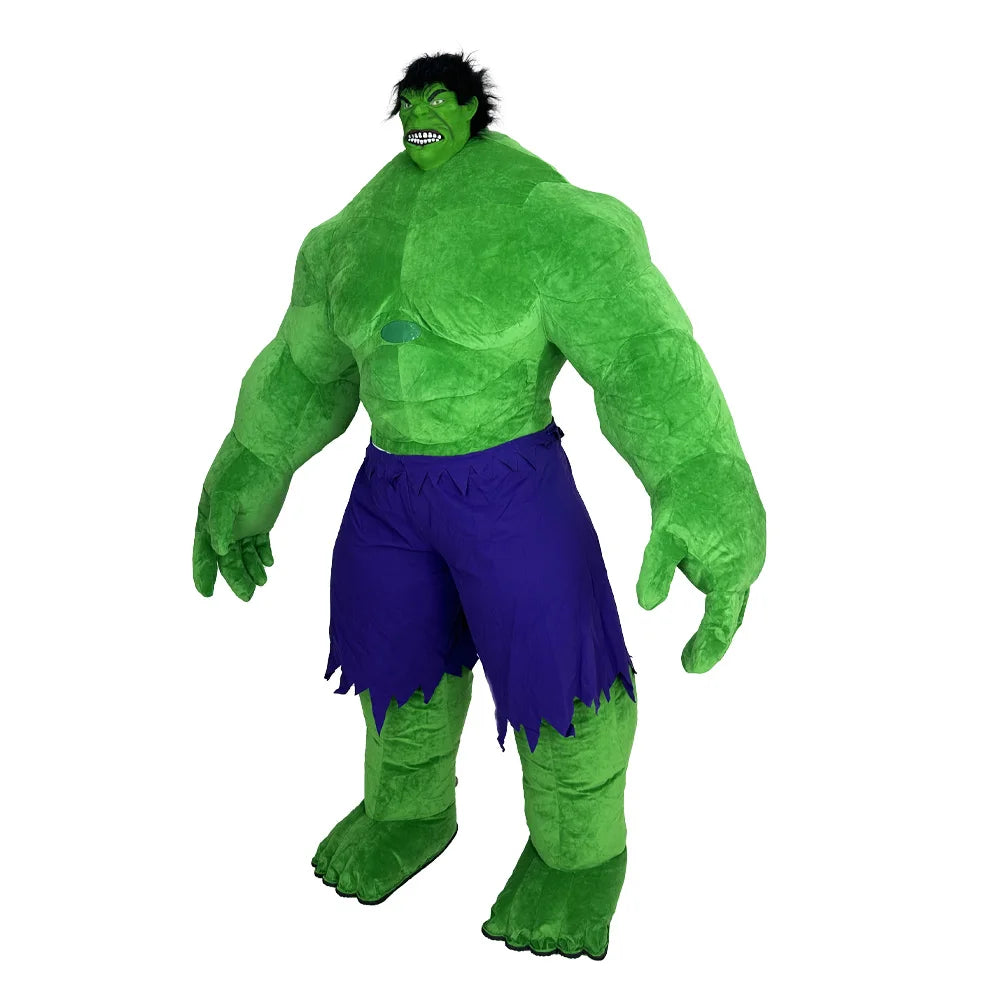 Green Mutant Inflatable Costume Mascot Parade Adult Character Cosplay Birthday Halloween Party Activity Set