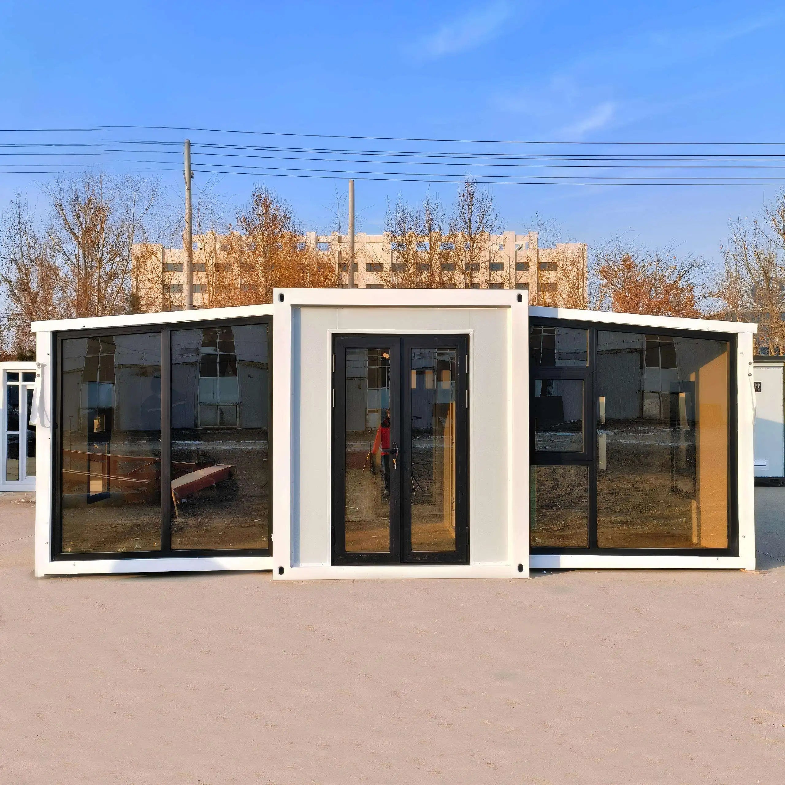 New 20ft 40ft Expandable Container House Tiny Home 2 Bedroom 1 Kitchen 1 Bathroom Prefab Villa
