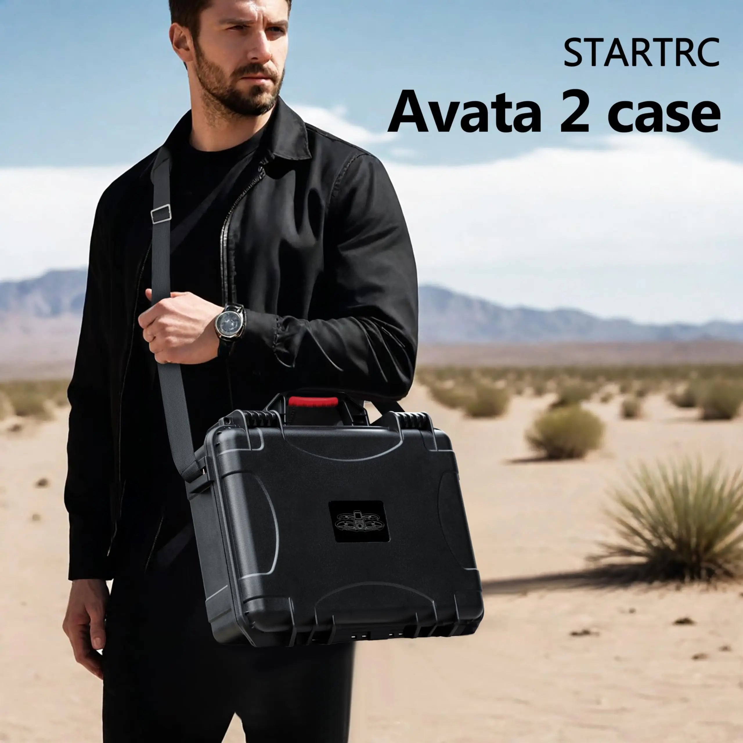 STARTRC Avata 2 Case,Waterproof Carrying Hard Case for DJI Avata 2 Fly More Combo with Goggles 3(NOT for Goggles N3),FPV Remote Controller 3,Battery Charging Hub,FPV Drone Accessories