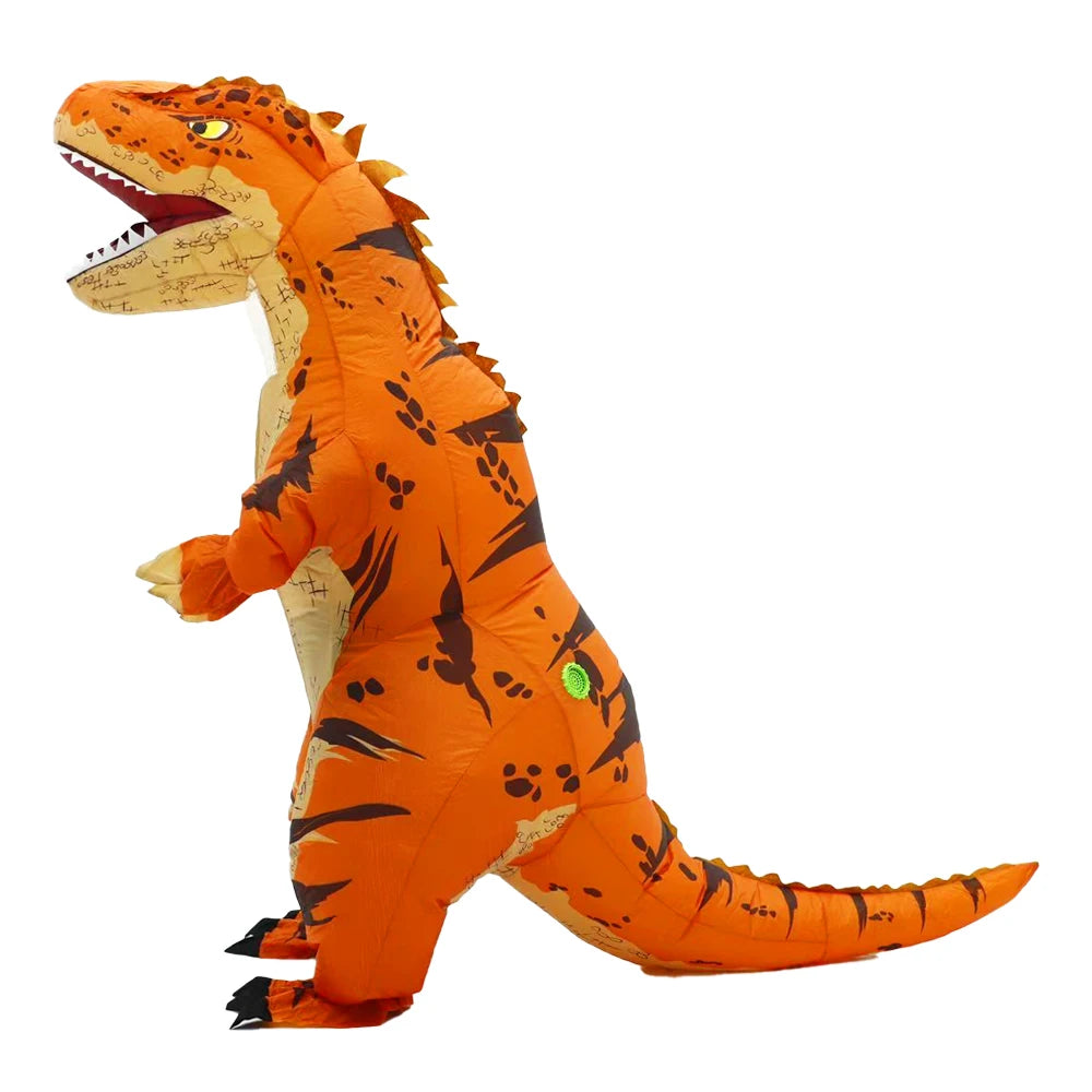 Cartoon Tyrannosaurus Rex Inflatable Costume Mascot Parade Adult Character Cosplay Animal Birthday Halloween Party Event Set