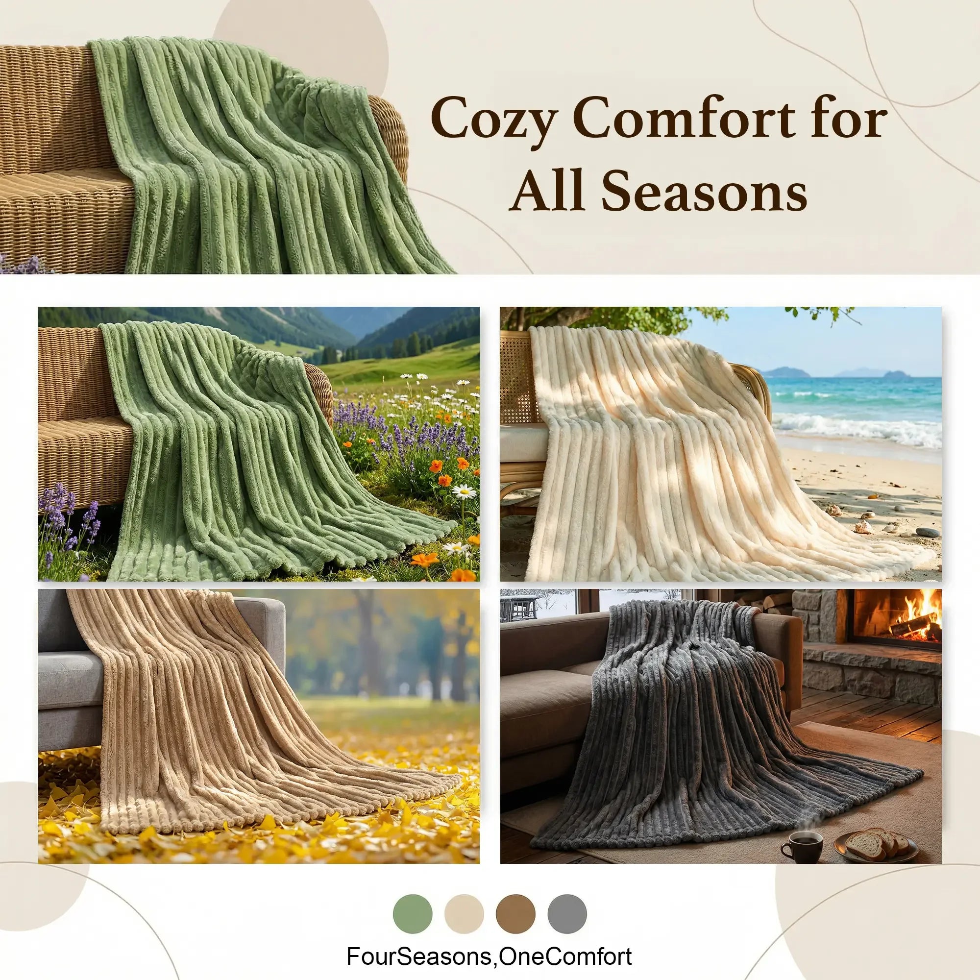 Summer Lightweight Blanket Queen Size - Cozy & Breathable Blankets for Bed,Couch,Travel,Office, Cooling Throw Blankets for Hot Sleepers & Night Sweat,Perfect Gift Ideal,Sage Green