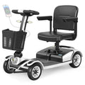 UNIFICARE S-01 Silver 4-Wheel Mobility Scooter 20AH Foldable Design with Carbon Steel Frame & Electromagnetic Brake