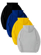 4 men's hoodies with multiple colors to choose from, soft and comfortable men's tops, casual and fashionable men's clothing