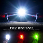 Drone Strobe Light, Rechargable Flash Led Lamplight for FAA DroneNight Flying, Fits for DJI Neo 2,Mini 5 Pro/ 4 Pro/3/4k, Avata 2,Air 3S and All RC Drones Accessory(2pc)