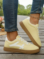Plain Lace Up Low Top Sock Sneakers Breathable Lightweight Casual Running Shoes For Women Summer