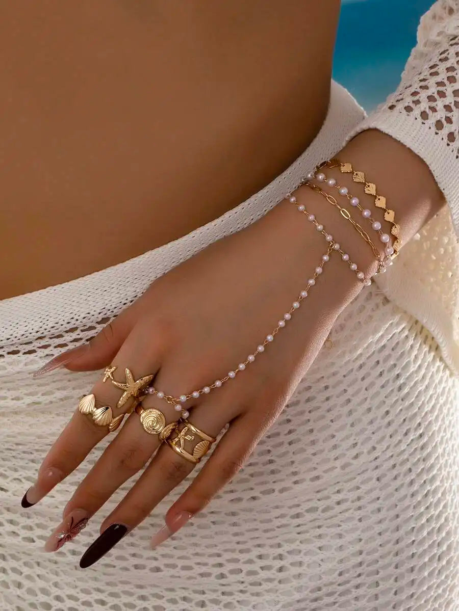 2Pcs Black White Polka Dot Jewelry Set For Women, Vintage 50s Style Open Cuff Bangle Bracelet Matching Open Ring, Retro Fashion Stackable Accessories For Daily Party Dating Photograph Gift