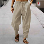 Wide Pants Spring Men's Korean Fashion Sports Streetwear Linen Oversize Trousers Yoga Pants Sweatpants Casual Daily Wear