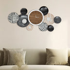 Large Luxury Silent Wall Clocks Aesthetic Art Mural Wall Watch Horloge, Decorative Non-Ticking Wall Clock for Living Room Conference Room