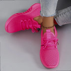 Women's Breathable Mesh Flat Shoes Casual Sports Sneakers Summer Walking Shoes Clearance Free Shipping