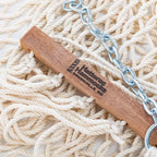 Luxury Durable Cotton Rope Hammock with Extended Chains & Hooks, Handcrafted USA, 450 lbs Capacity, 13 ft x 60 in