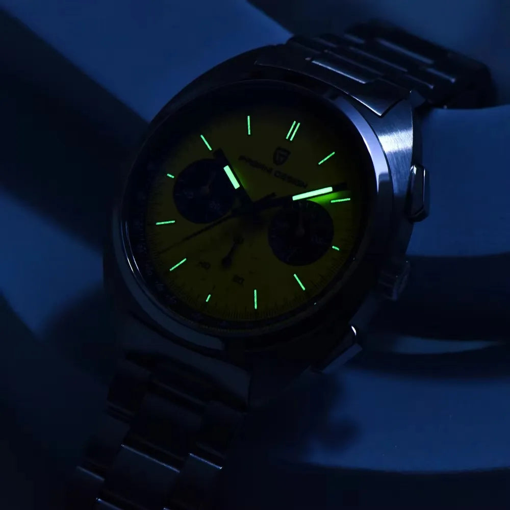 2026 New PAGANI DESIGN Panda Men's Watches Quartz Wristwatches Chronograph Luxury Watch For Men AR Sapphire Luminous Waterproof