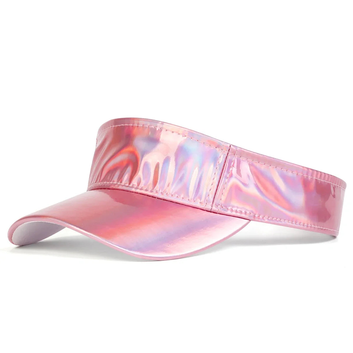 Unisex Laser Colorful PVC Empty Top Baseball Caps Spring Summer Outdoor Adjustable Casual Hats Sunscreen Hat Sports Cap