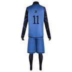 Blue Lock Cosplay Jersey No.11 Isagi Yoichi Bachira Meguru Chigiri Hyoma Kunigami Rensuke Football Uniform Costume