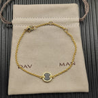 2025 New High-Quality Christmas Elegant and Simple Gold-Plated Round Bracelets and Necklaces Set - Valentine's Day Gift