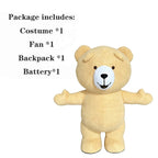 US stock Inflatable Polar Bear Costume Mascot for Advertising Christmas Halloween Adult Fursuit Panda Gorilla Carnival Suit