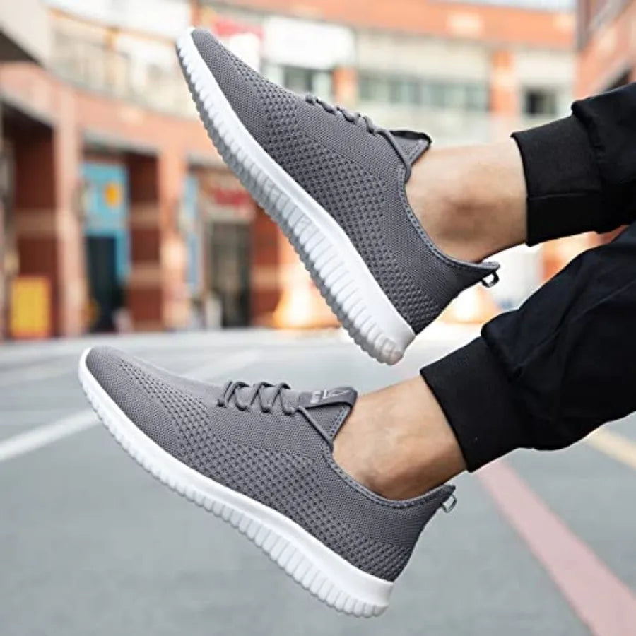 VAMJAM Men's Running Shoes Ultra Lightweight Breathable Walking Shoes Non Slip Athletic Fashion Sneakers Mesh Workout Casual Sp