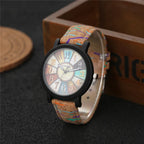 Women's Vintage Leather Quartz Watch, Casual Retro Wristwatch with Soft Genuine Band, Classic Dial, Luminous Needles, Waterproof Daily Use, Ideal Gift for Mom, Wife, Girlfriend on Any Occasion