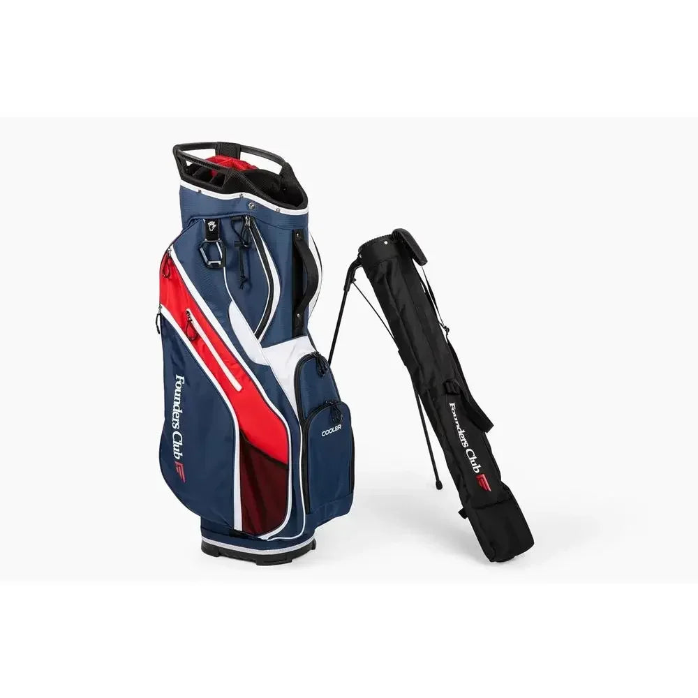 2-in-1 Golf Cart Bag with Detachable Short Game Stand Bag - 15 Pockets