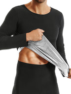 1pc Sauna Shirt For Men Long Sleeve Sweat Body Shaper Top T-Shirt Body Shaper Shirts For Workout Sports Exercise
