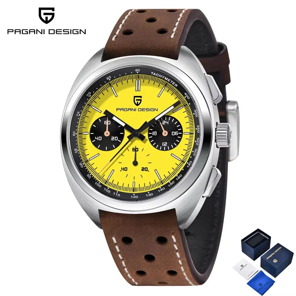 2026 New PAGANI DESIGN Panda Men's Watches Quartz Wristwatches Chronograph Luxury Watch For Men AR Sapphire Luminous Waterproof
