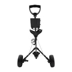 Golf Trolley, 3 Wheel Golf Push Cart, Folding Golf Cart, Heavy Duty Aluminum Frame, 44 lbs Load Capacity, Quick Fold, EVA Wheels, Foot Brake, Cup Holder, Scorecard