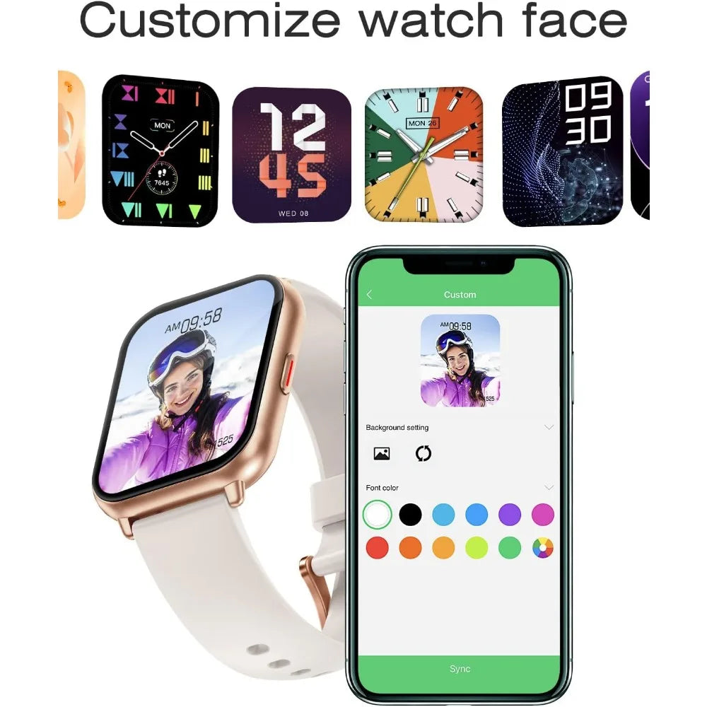 Smartwatches with Fitness Tracker, Heart Rate Monitor, and Multi-Sport Modes for Men and Women