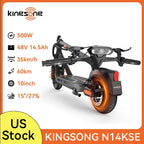 Kingsong Electric Scooter 500W Max 22.5mph Speed 10inch Tire Folding Design with 25 Miles Range for Adult Urban Commuting