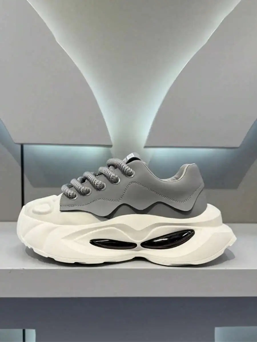 Breathable Lightweight Elevator Sneakers, Fashion Thick Sole Casual Outdoor Heightening Walking Shoes for Men Daily Use