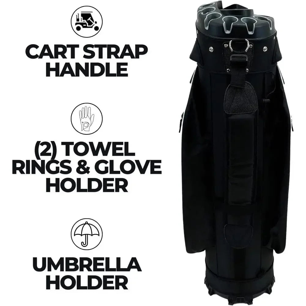 Golf Cart Bag with Storage Vault