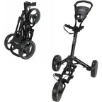 Lightweight One-k Folding Push/Pull Golf Cart - Black