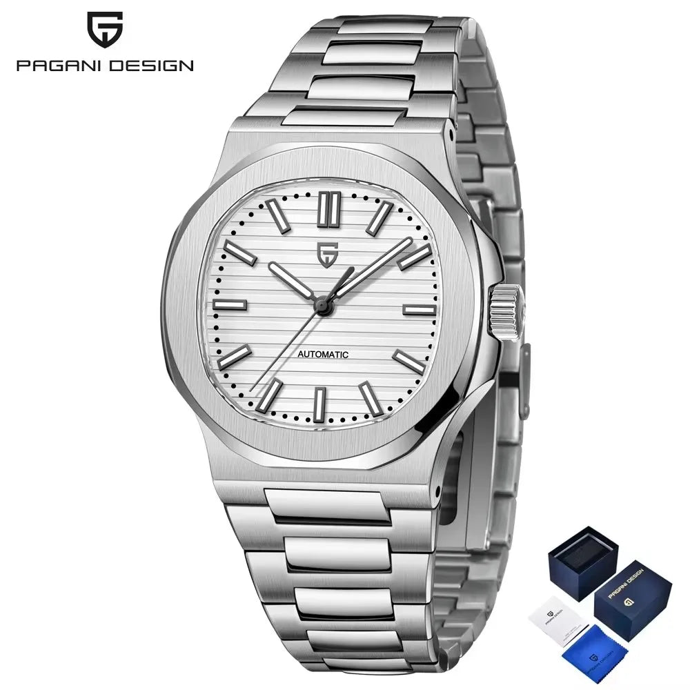 2026 New PAGANI DESIGN Rose Gold Retro Men's Watches Luxury Mechanical Wristwatch Automatic Watch For Men AR Sapphire Waterproof Luminous