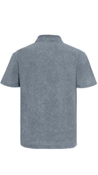 3 Pack Men's Casual Washed Quick Drying Breathable Lapel Short Sleeved Polo Shirt for Summer Casual Wear