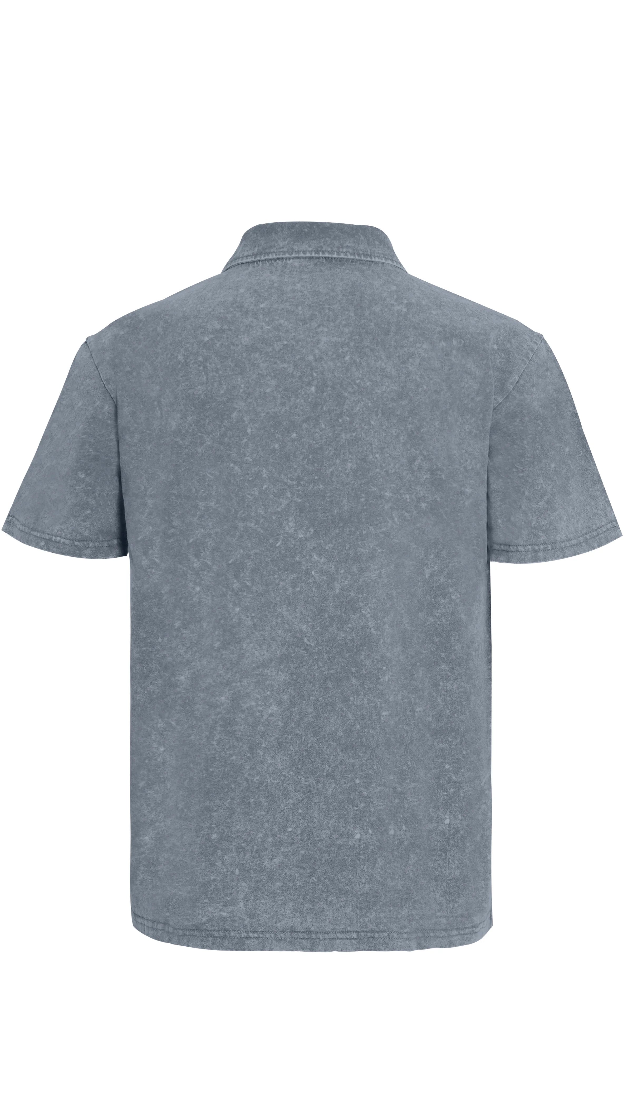 3 Pack Men's Casual Washed Quick Drying Breathable Lapel Short Sleeved Polo Shirt for Summer Casual Wear