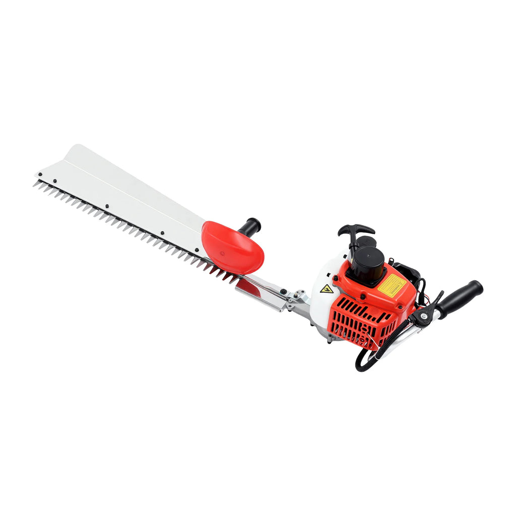 Petrol Hedge Trimmer Machine, 22.5CC 2-Stroke Engine with 27.6 Inch Double-Sided Blade, for Garden Shrub Pruning Yard Landscaping, Heavy Duty Cordless Hedge Cutter with Gloves & Goggles Kit