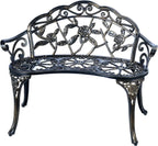 Outdoor Park Yard Patio Balcony Use, Cast Aluminum, Copper, Anti-Rust, Double Seat