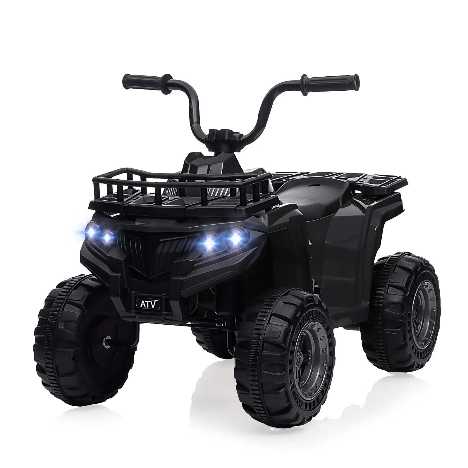 12V Kids Ride On Electric ATV, Ride Car Toy with Bluetooth Audio,High/Low Speed, LED Headlights, Battery Indicator & Radio