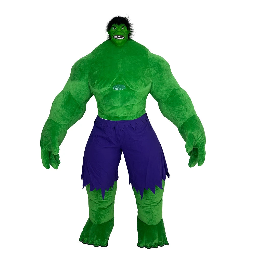 Green Mutant Inflatable Costume Mascot Parade Adult Character Cosplay Birthday Halloween Party Activity Set