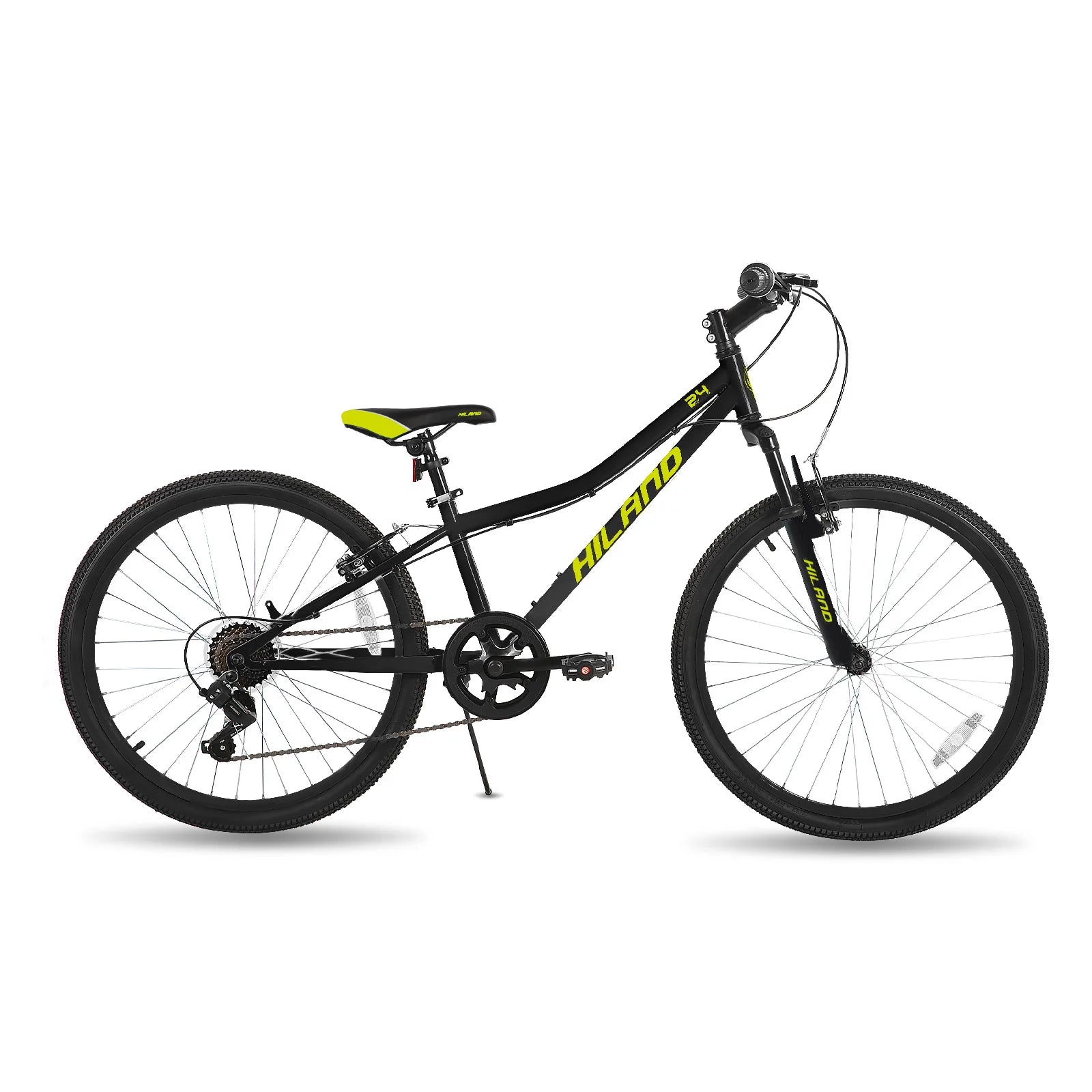 Hiland  24 Inch Mountain Bike for Kids Age 7,Front Suspension Fork Kids' Bicycles for Boys Girls Multiple Colors