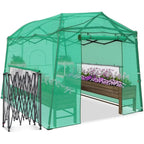 Portable Walk-in Greenhouse, Outdoor/Indoor Gardening, Zippered Door, Ventilation Windows, Heavy-Duty and Durable PE Cover