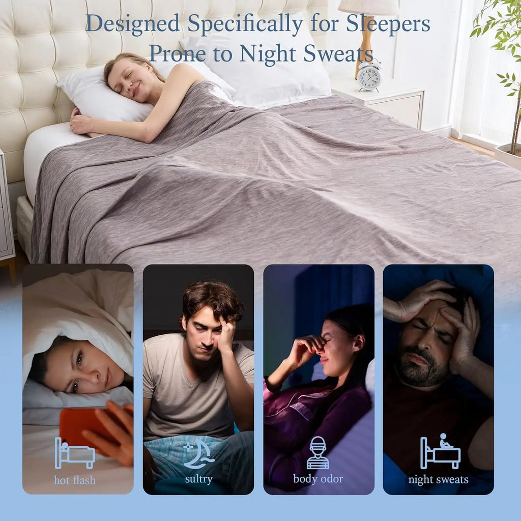 Summer Cooling Blanket Ultra-Breathable Cloud Pattern Soft Lightweight Ice Silk Air Conditioning Throw Blanket for Hot Sleepers Night Sweats Bed Sofa Cover Machine Washable Thin Summer Quilt
