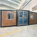 Customizable 20ft Folding Prefab House Easy Assembly Expandable Container Home Tiny House for Camping Office Site Shelter Use