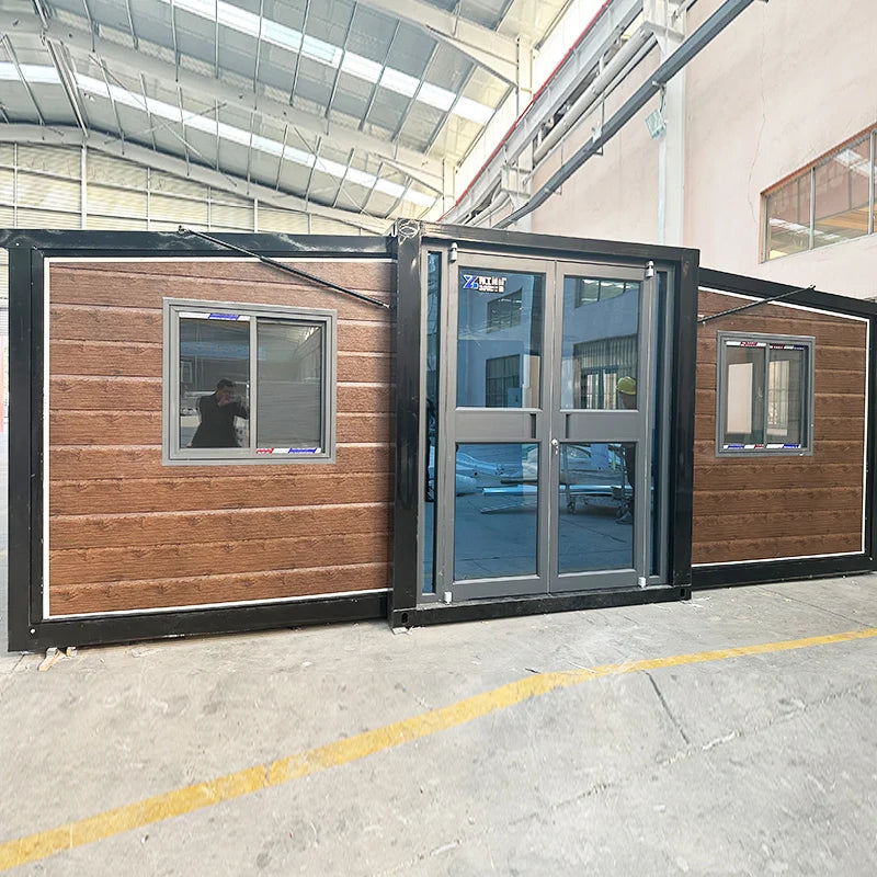 Customizable 20ft Folding Prefab House Easy Assembly Expandable Container Home Tiny House for Camping Office Site Shelter Use