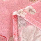 1pc Floral Style Warm Bedspread Fleece Blanket Plaid Travel Shawl Sofa Nap Blankets Home Bedsheet Manta