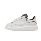 Minimalist Korean White Platform Shoes with Black Heel – Height-Increasing Daily Casual Sneakers