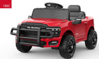 kids Ride On Cars, Licensed RAM 12V Electric Ride On Truck Car w/Remote Control, Electric Pickup Car for Toddlers, Spring Suspension, LED Lights, Music, Ride On Toys