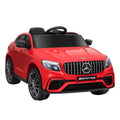 12V Kids Ride on Electric Car with Parent Remote Control Suspension LED Lights Music Player for Kids Red