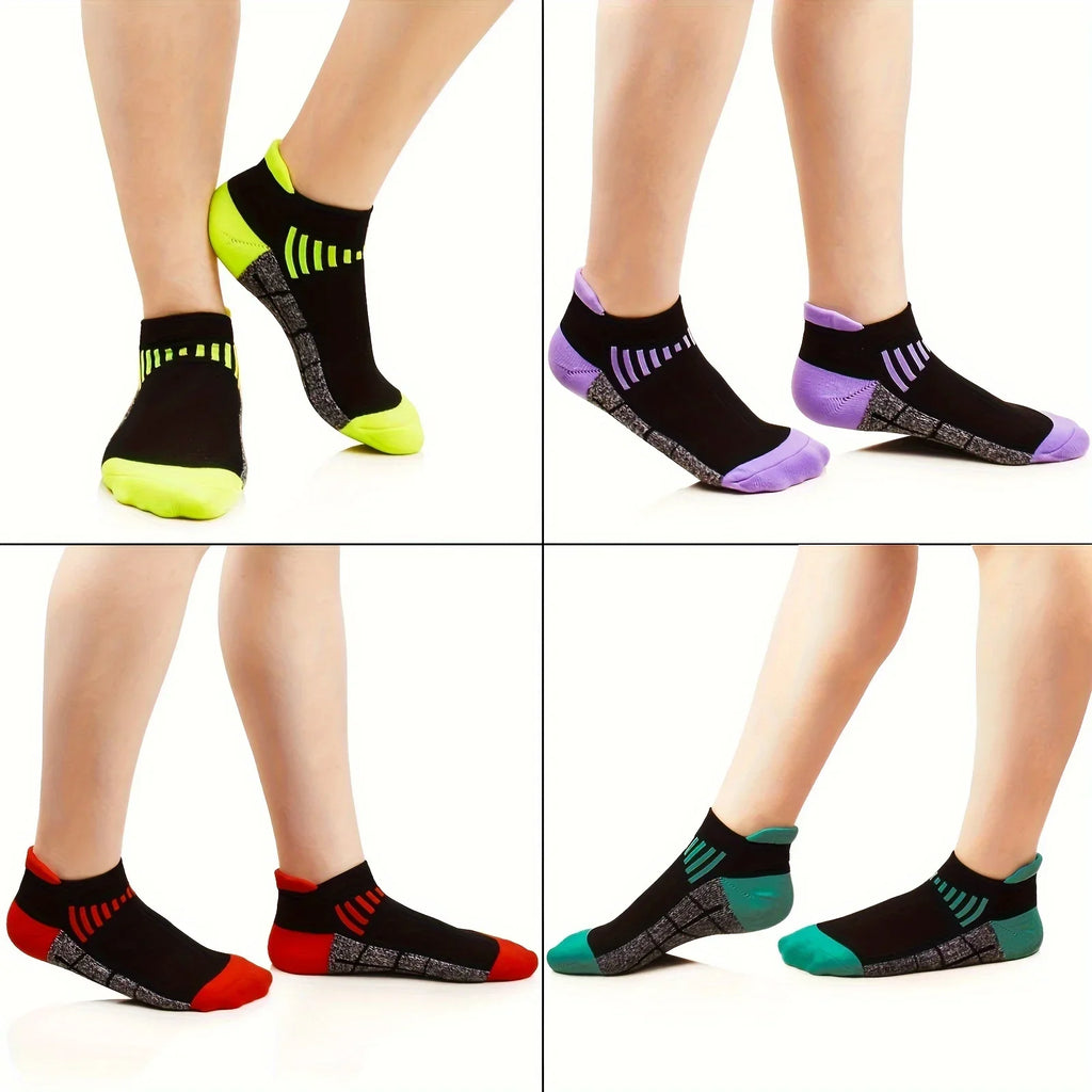 6 Pairs Spring/Summer Ladies' Athletic Socks, Airy & Sweat-Absorbing Low-Cut Socks, Everyday Socks, Ideal Present Option